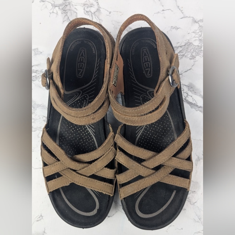 Keen Rialto II Naples Size 9 Leather Sandals Brown - Picture 8 of 11